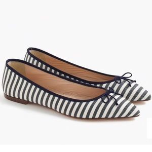 J Crew Gemma Flats in Stripe